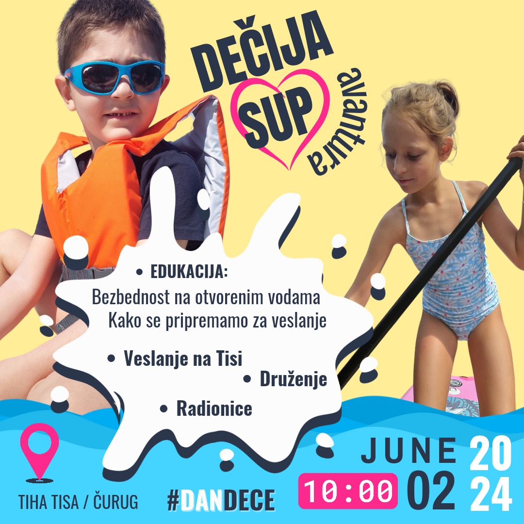 Dečija SUP avantura - Tiha Tisa